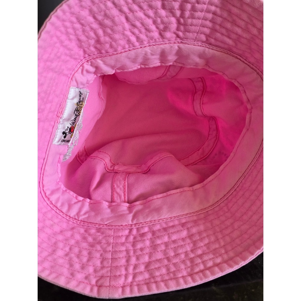 Walt Disney World Pink Rhinestone Mickey Mouse Ribbon Bucket Hat Onesize - Picture 4 of 6
